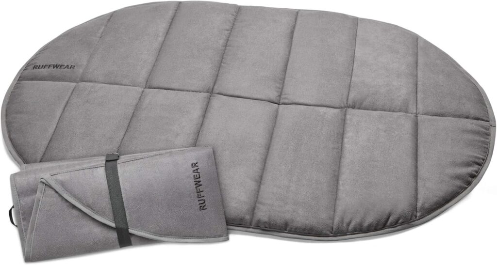 Ruffwear Portable Dog Travel Bed pad in Gray